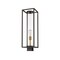 Z-Lite Dunbroch 1 Light Outdoor Post Mount Fixture, Deep Bronze + Outdoor Brass & Clear 584PHBS-DBZ-OBS - alternate 3
